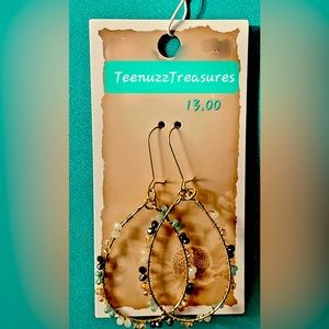 Beautiful Boho hoop earrings.